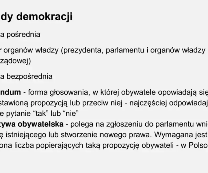 Demokracja pośrednia i bezpośrednia: kluczowe różnice i przykłady