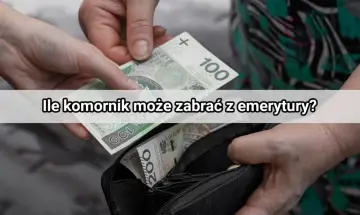 Dwie dłonie wkładają banknoty 100 zł do portfela. Pytanie brzmi: ile komornik może zabrać z emerytury?
