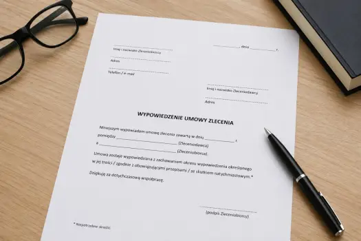 Jak wypowiedzieć umowę zlecenia - zasady, ważny powód i rozliczenia