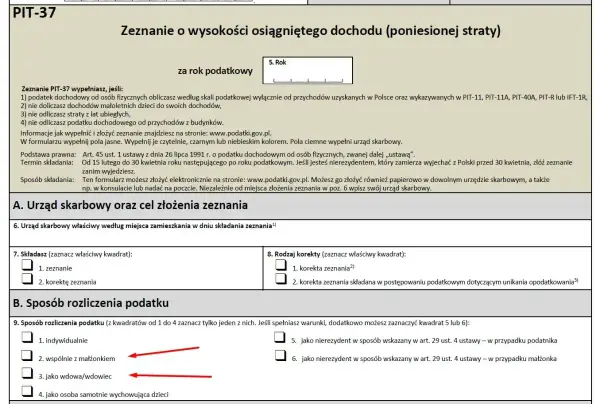 PIT-37 dla osób do 26 roku życia - kiedy trzeba go złożyć?