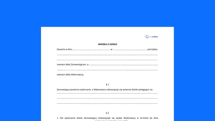 Umowa o dzieło - podatek, koszty i ZUS w praktyce